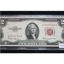 1953-C US Note $2, Red Seal, #A75395368A