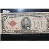 Image 1 : 1928-D US Note $5, Red Seal, #G53964250A