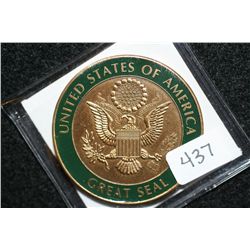 USA Great Seal Raytheon Laser Warning Systems Medallion