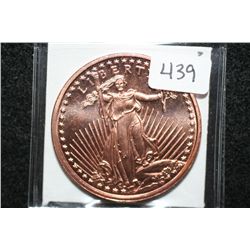 2011 Copper Round, .999 fine 1 oz.