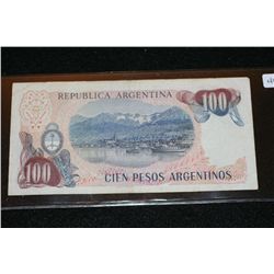 Republica Argentina 100 Cien Pesos Argentinos Foreign Bank Note