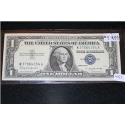 1957-B US Silver Certificate $1, Blue Seal, #W37864354A