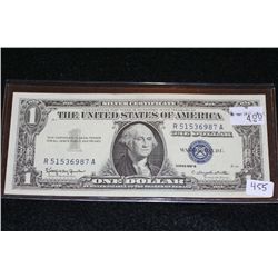 1957-B US Silver Certificate $1, Blue Seal, #R51536987A