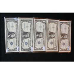 1957-B US Silver Certificate $1, Blue Seal, #R07918742A, 1957 US Silver Certificate $1, Blue Seal, #