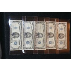 1934-A US Silver Certificate $5, Blue Seal, #G15266903A, 1934-A US Silver Certificate $5, Blue Seal,
