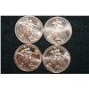 Image 1 : 2011 Copper Round, .999 fine 1 oz., lot of 4