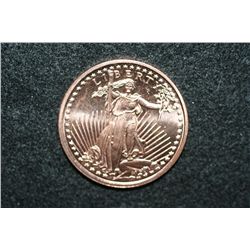 2011 Copper Round, .999 fine 1 oz.