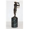 Image 3 : Brilliant Lady Golfer Swinging Bronze Sculpture After