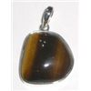 Image 1 : Tiger Eye Pendant set in Solid Sterling Silver *STAMPED .925* Mounting!! Total weight of Pendant wit