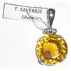 Image 1 : Obsidiant Stone Round Cut Pendant set in Solid Sterling Silver *STAMPED .925* Mounting!! Total weigh