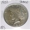 Image 1 : 1922 Peace Silver Dollar *MS HIGH GRADE*!!