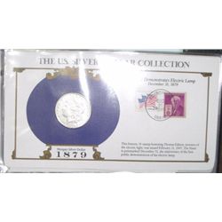 1879 Morgan Silver Dollar "The U.S. Silver Collection" *COMES WITH MORGAN SILVER DOLLAR & STAMP IN P