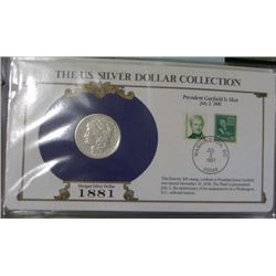 1881 Morgan Silver Dollar "The U.S. Silver Collection" *COMES WITH MORGAN SILVER DOLLAR & STAMP IN P