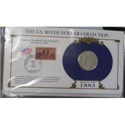 1883 Morgan Silver Dollar "The U.S. Silver Collection" *COMES WITH MORGAN SILVER DOLLAR & STAMP IN P