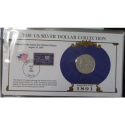 1891 Morgan Silver Dollar "The U.S. Silver Collection" *COMES WITH MORGAN SILVER DOLLAR & STAMP IN P