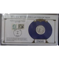 1896 Morgan Silver Dollar "The U.S. Silver Collection" *COMES WITH MORGAN SILVER DOLLAR & STAMP IN P