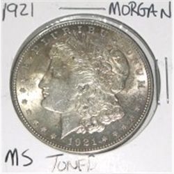 1921 Morgan Silver Dollar *MS TONED HIGH GRADE*!!