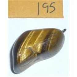 Tiger Eye Large Pendent *Polished* with Screw Eye already attached!!
