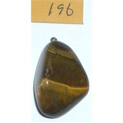 Tiger Eye Large Pendent *Polished* with Screw Eye already attached!!