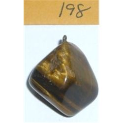 Tiger Eye Large Pendent *Polished* with Screw Eye already attached!!