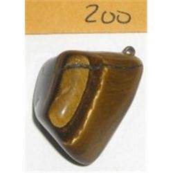 Tiger Eye Large Pendent *Polished* with Screw Eye already attached!!