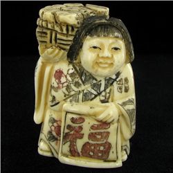 Handcarved Bone Chinese Netsuke (CLB-919)