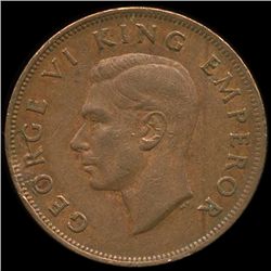 1944 New Zealand 1p XF+ ERROR (COI-10204)