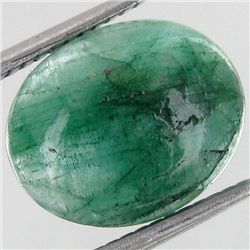 3.34ct S. American Emerald Cabochon Oval (GEM-39307)