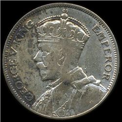 1933 New Zealand 1/2 Crown VF (COI-10229)