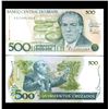 Image 1 : 1987 Brazil 500 Cruzados Crisp Uncirculated Note (CUR-05915)