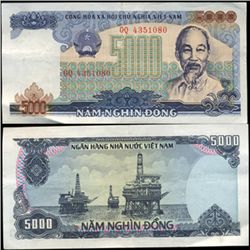 1987 Vietnam 5000 Dong Crisp Circulated (CUR-06267)