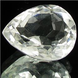21.46ct White Quartz Pear (GEM-29556B)
