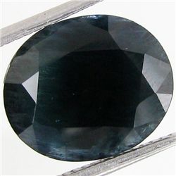 6.5ct Deep Blue Green Sapphire Oval (GEM-40885)