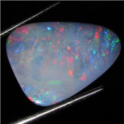 6.7ct Australian Black Opal Doublet Full Fire (GEM-36473)