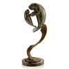 Image 1 : Manatee Mother & Child Bronze Sculpture