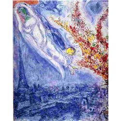 Marc Chagall  Flowers Over Paris 