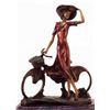 Image 2 : "The Bicycle Spring Time" Bronze Sculpture Inspired - Icart