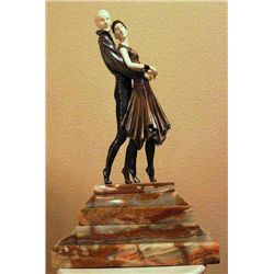 Chiparus -  Tango  -Bronze And Ivory Sculpture