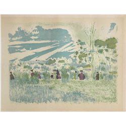 Vuillard Lithograph "A Travers Champs"