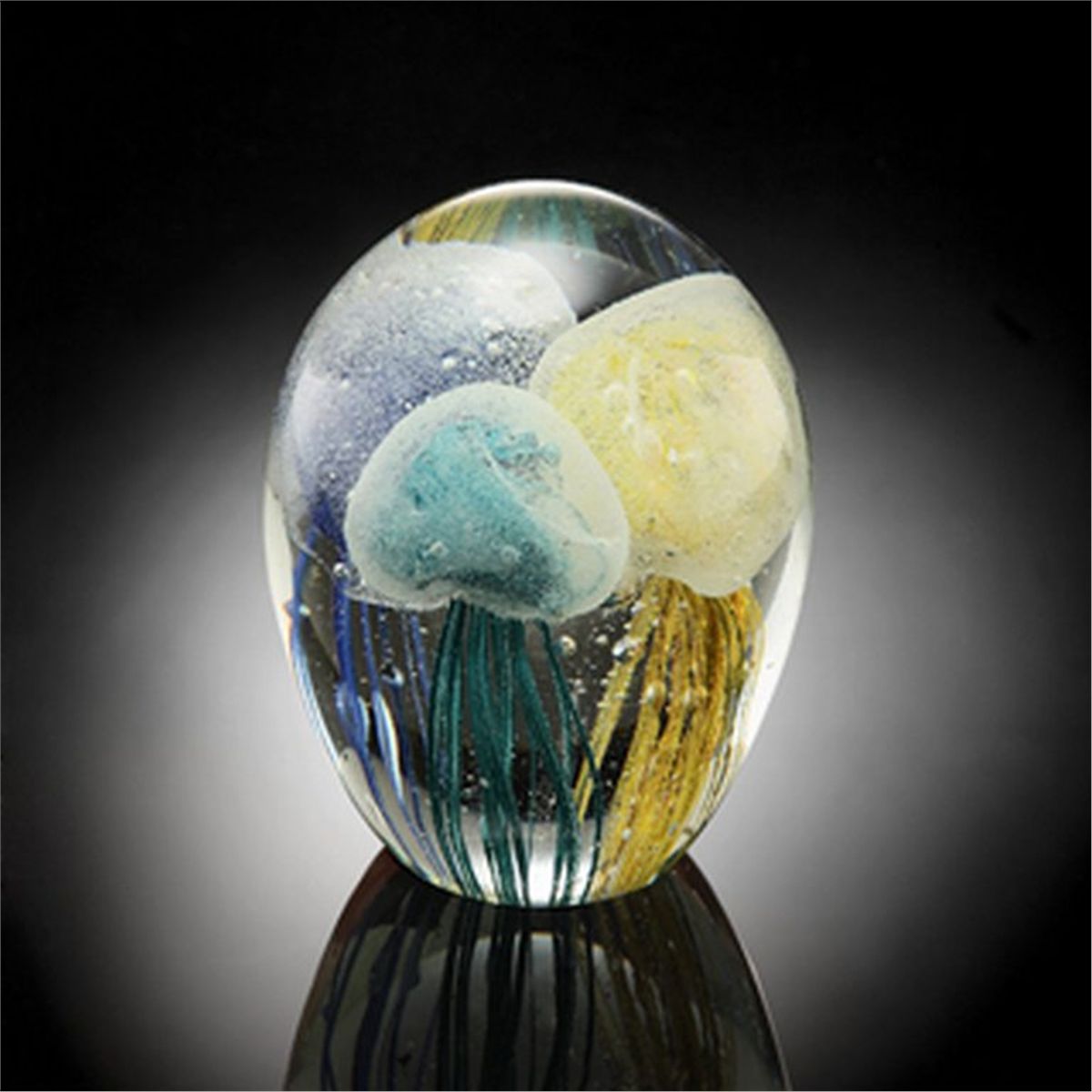 Art Glass 3 Color Jellyfish Glow In The Dark