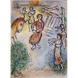 Marc Chagall Hand Signed Lithograph