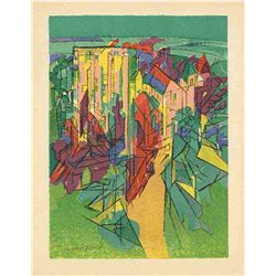 Jacques Villon Lithograph "Le Trois Ordres"