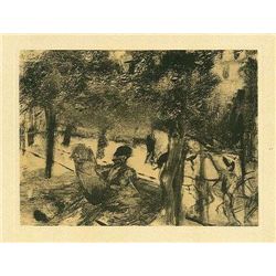 Edgar Degas "Avenue Du Bois-De-Bologne"