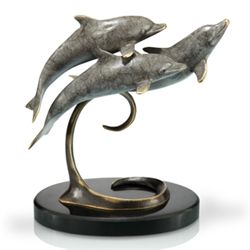 Dolphin Trio Bronze Sculpture