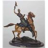 Image 1 : "Mounted Falconer" Bronze Sculpture - Mene