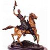 Image 2 : "Mounted Falconer" Bronze Sculpture - Mene