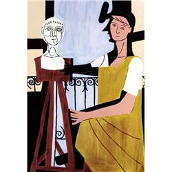 Picasso "Woman With Sculpture"