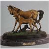 Image 1 : "Mare & Colt" Bronze Sculpture - Fratin