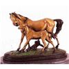 Image 2 : "Mare & Colt" Bronze Sculpture - Fratin