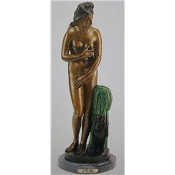 "Nude Girl" Bronze Sculpture - Falconet